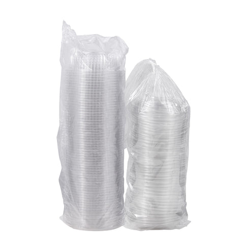 PresentaBowls® BOWL PLASTIC CLEAR W/ DOME LID 24 OZ