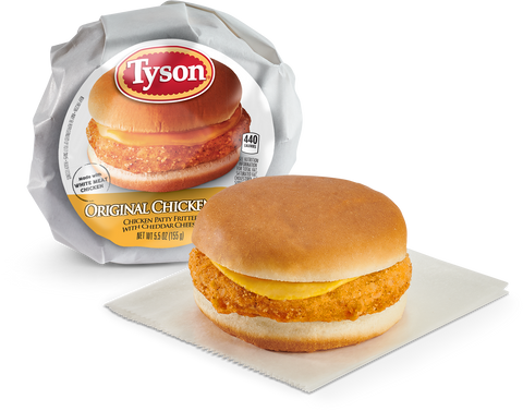 Sandwich Chicken Original W/ Cheddar Cheese On A Bun 5.5 Oz 38911-0928