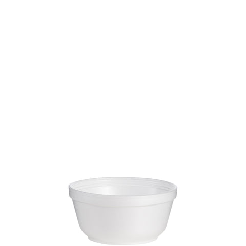 Dart Insulated Foam Bowls, 12oz, White, 50/Pack, 20 Packs/Carton