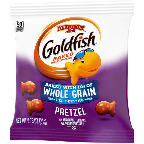 Snack Goldfish Prezel Single Serve