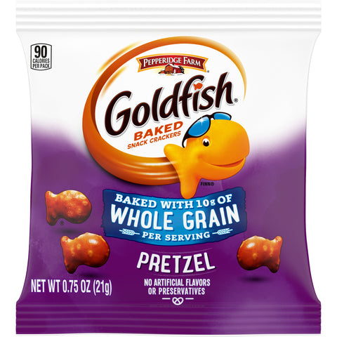 Snack Goldfish Prezel Single Serve