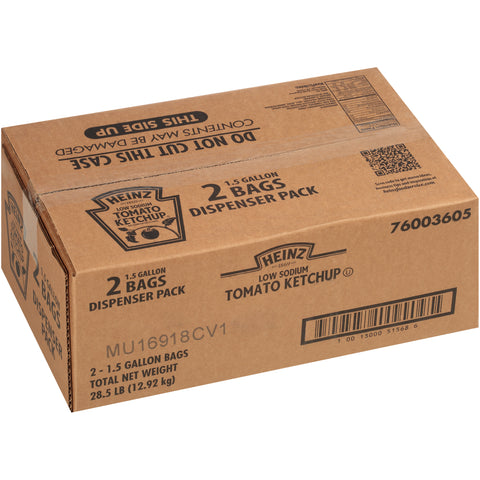 Heinz Low Sodium Ketchup, 1.5 Gallon -- 2 per case.