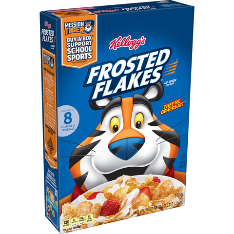 Kelloggs Frosted Flakes Cereal, 13.5 Ounce -- 16 per case.