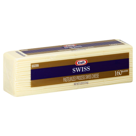 Cheese American Swiss Sliced 160 Ct