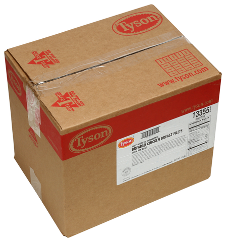 Tyson Breaded Chicken Breast Fillet, 5 Pound -- 2 per case.