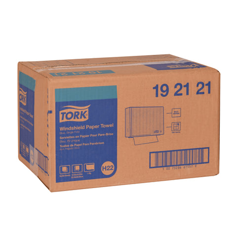 Tork Blue 1 Ply Windshield Folded Paper Towel, 9.5 x 10.75 inch -- 2250 per case