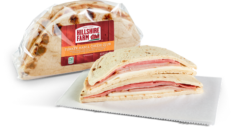 Hillshire Farm Turkey Ham and Cheese Club Flatbread Sandwich, 9.8 Ounce -- 10 per case