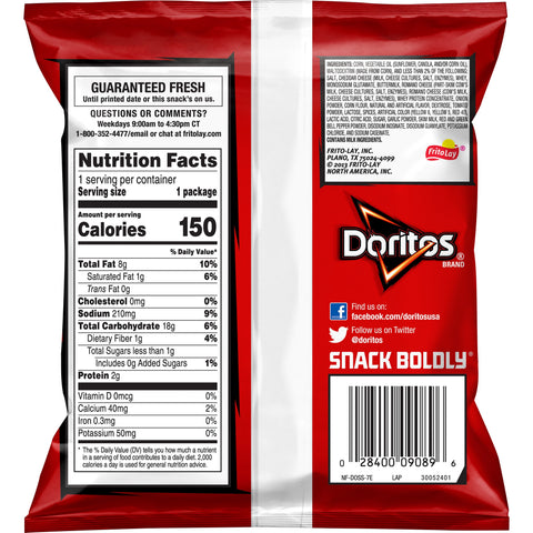 Chip Tortilla Nacho Cheese Single Serve