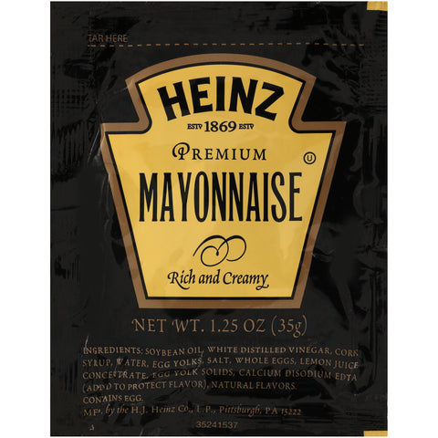 Mayonnaise Premium Black Sachet Single Serve Pouch 534630/78002910