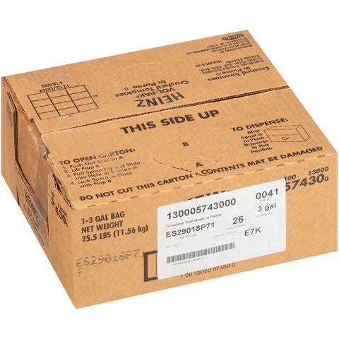 Tomato Crushed In Puree Vol-pak 574300/78002529