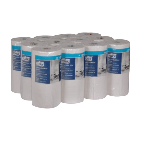 Tork White Paper 2 Ply Universal Perforated Roll Towel, 1890 x 11 inch -- 12 per case