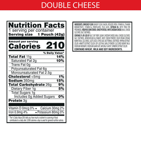 Cheez-It CRACKER CHEEZ-IT DOUBLE CHEESE SNAP'D
