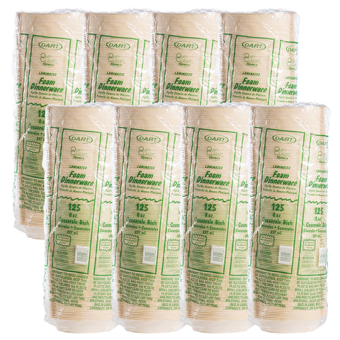 Dinnerware Foam Laminated Honey 8 Oz