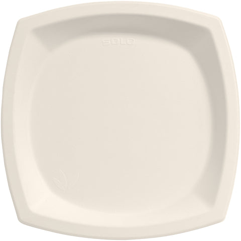Plate Paper Sugarcane Ivory 10