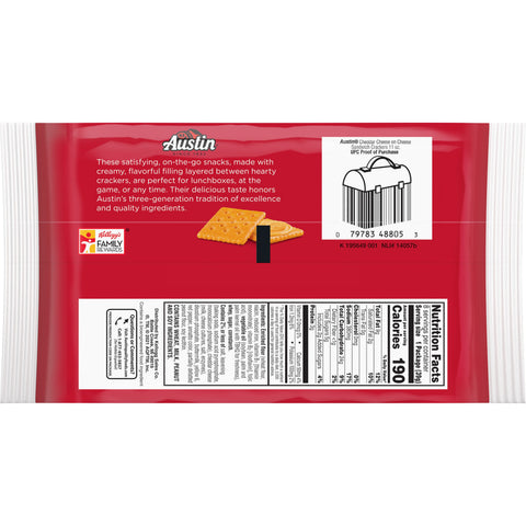 Cracker Cheese Cheddar Sandwich Square Ss Sleeve