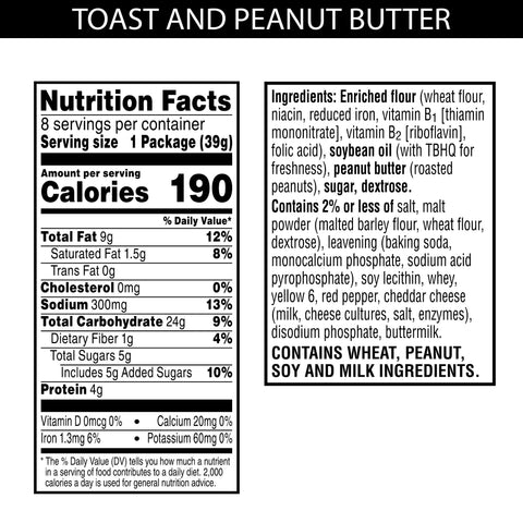 Cracker Peanut Butter Sandwich Square Ss Sleeve
