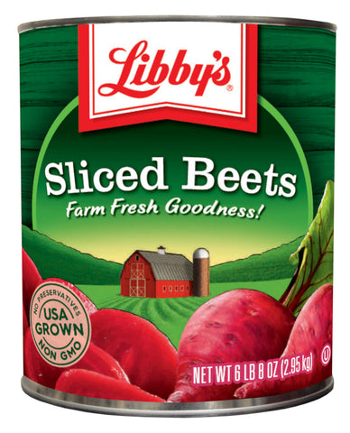 Libby's Medium Fancy Sliced Beets, 104 Ounce -- 6 per case