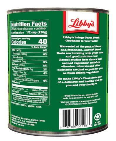 Libby's Diced Beets, 104 ounce -- 6 per case