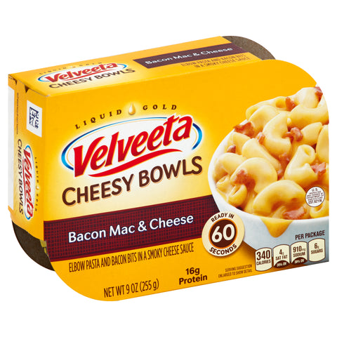 Velveeta ENTREE DINNER BOWL MACARONI & CHEESE BACON