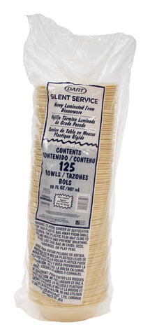 Silent Service® BOWL FOAM LAMINATED HONEY 30 OZ