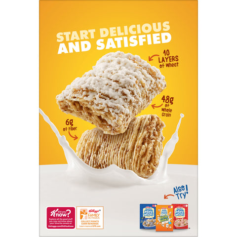 Kelloggs Bite Size Frosted Mini Wheats Cereal, 18 Ounce -- 16 per case.