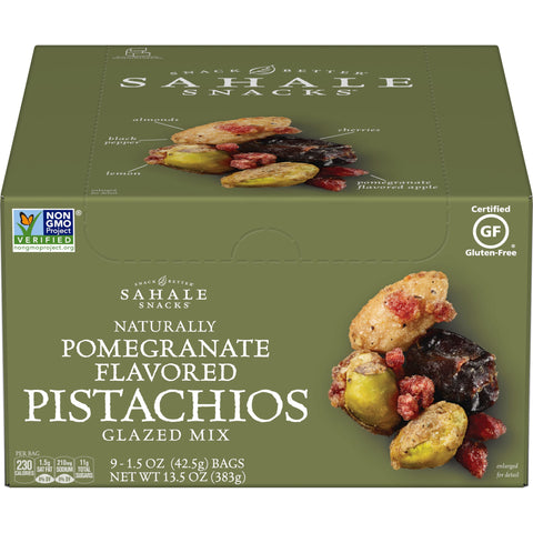 Sahale Pomegranate Pistachios Glazed Mix, 1.5 Ounce -- 108 per case.