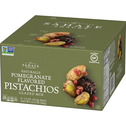 Sahale Pomegranate Pistachios Glazed Mix, 1.5 Ounce -- 108 per case.