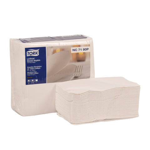Napkin Dinner 16x17 Linen Like White