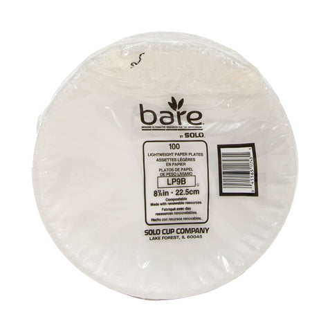 Plate Paper Light Weight White 9