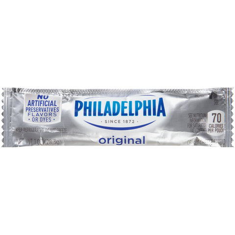 Kraft Philadelphia Original Cream Cheese Spread - Pouch, 1 Ounce -- 100 per case.