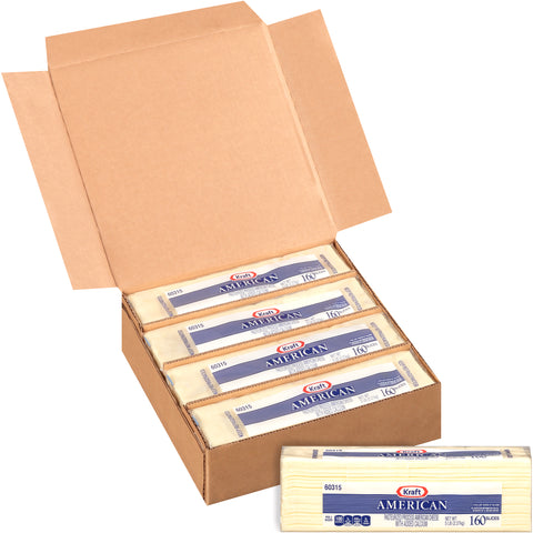 Cheese American White Sliced 160 Ct