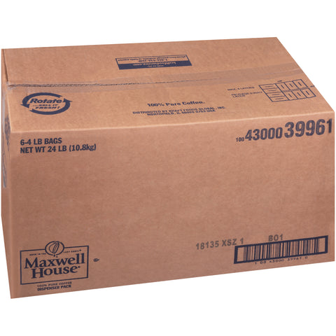 Maxwell House Dispenser Pack Ground Coffee - 4 lb. bag, 6 bags per case