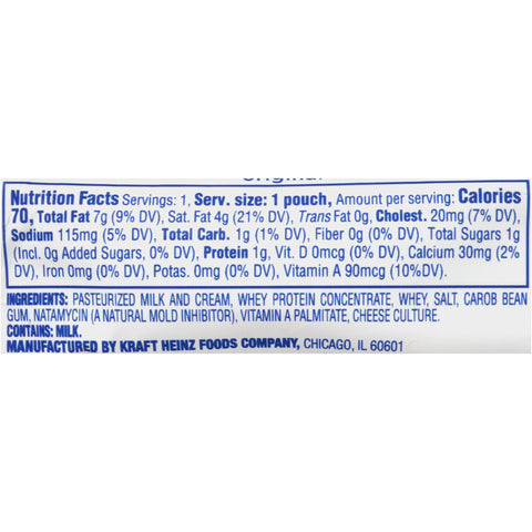 Kraft Philadelphia Original Cream Cheese Spread - Pouch, 1 Ounce -- 100 per case.