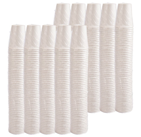 Solo® White CUP PAPER HOT SINGLE SIDED POLY WRAPPED 10 OZ