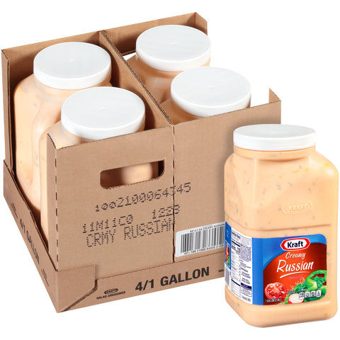 Kraft Creamy Russian Dressing, 1 Gallon -- 4 Case