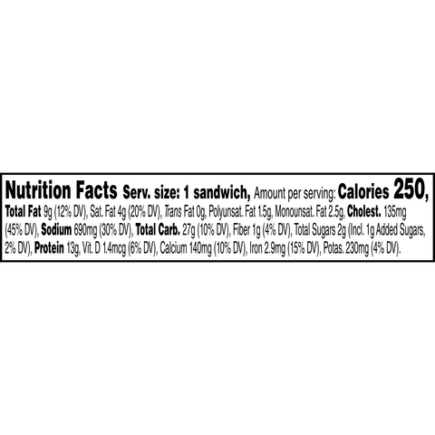 Jimmy Dean Egg and Cheese Muffin Canadian Bacon Breakfast Sandwich, 4 Ounce -- 12 per case.