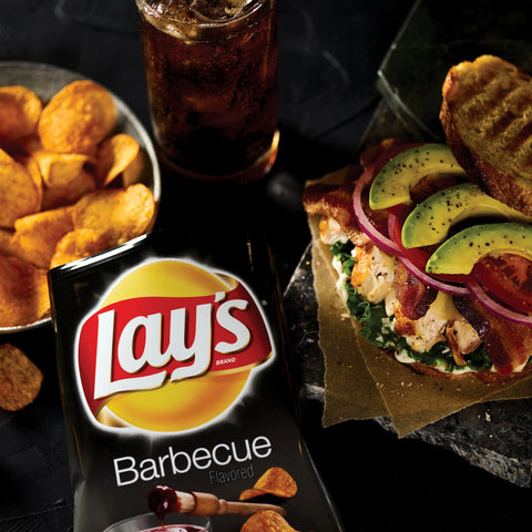 Lays BBQ Potato Chips Single Serve, 1 Ounce -- 104 per case.
