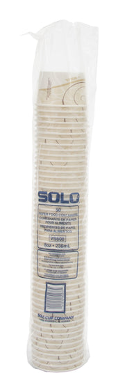Container Paper Food Double Sided Poly 8 Oz