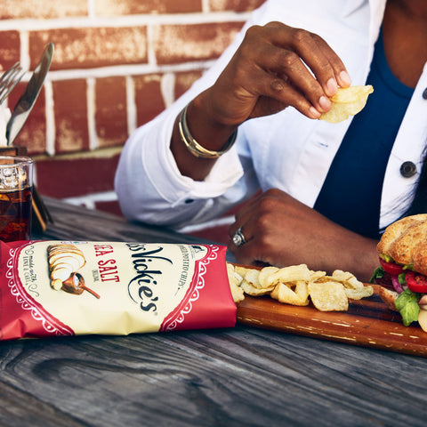 Chip Potato Kettle Cooked Simply Sea Salt Original Large Single Serve