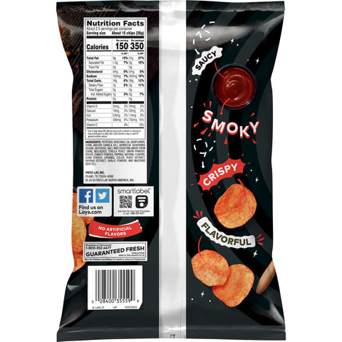 Lays BBQ Potato Chips, 2.25 Ounce -- 24 per case