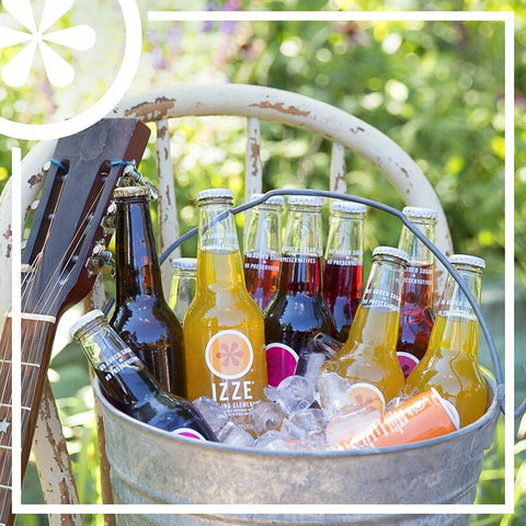 Izze JUICE BLACKBERRY SPARKLING GLASS BOTTLE