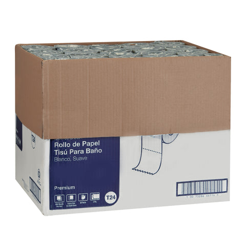Tork Premium TISSUE BATH PREMIUM WHITE 2-PLY 4X4.35
