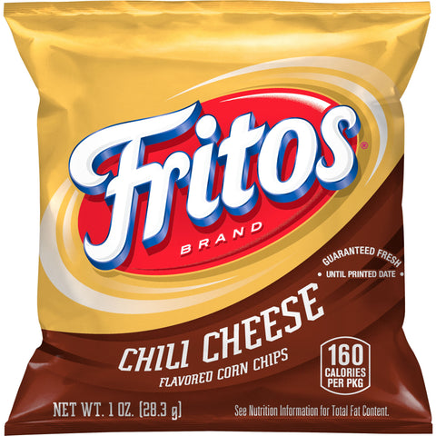 Fritos Chili Cheese Flavored Corn Chips, 1 Ounce -- 104 per case.