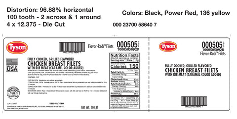 Tyson® CHICKEN BREAST FILLET FC W/ GRILL MARKS 4 OZ 10005050928