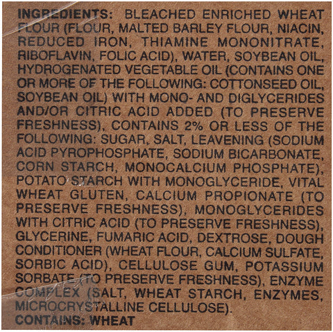 Tortilla Flour White Heat-pressed 8
