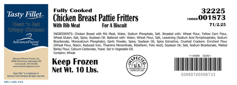 Chicken Breast Pieces Breaded Cracker Crumb Fc 2.25 Oz 32225
