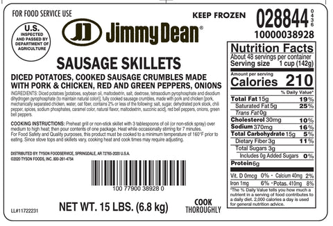 Breakfast Skillet Sausage Fc