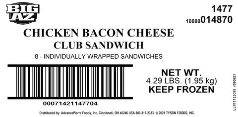 Sandwich Chicken Bacon Cheddar Club Iw 1477