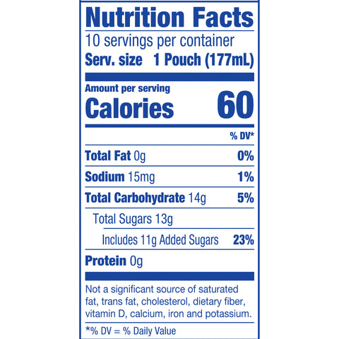 Caprisun Soft Drink Ready To Drink Variety Pack, 1 pouch -- 40 pouch per case.