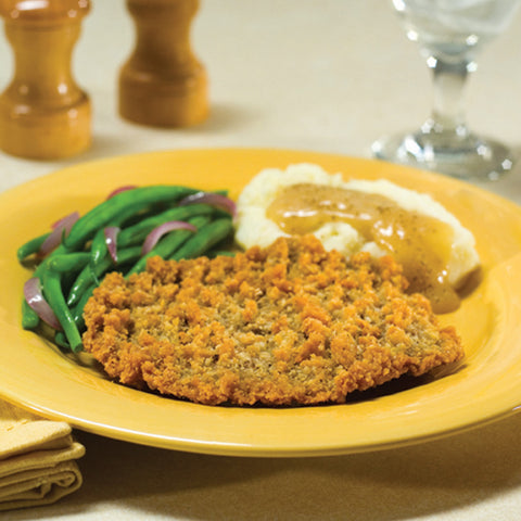 Super Crispy™ BEEF COUNTRY FRIED STEAK NATURAL SHAPE BATTERED/BREADED 8 OZ 10000092320